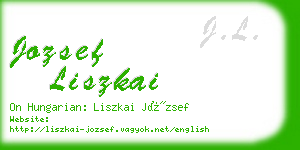 jozsef liszkai business card